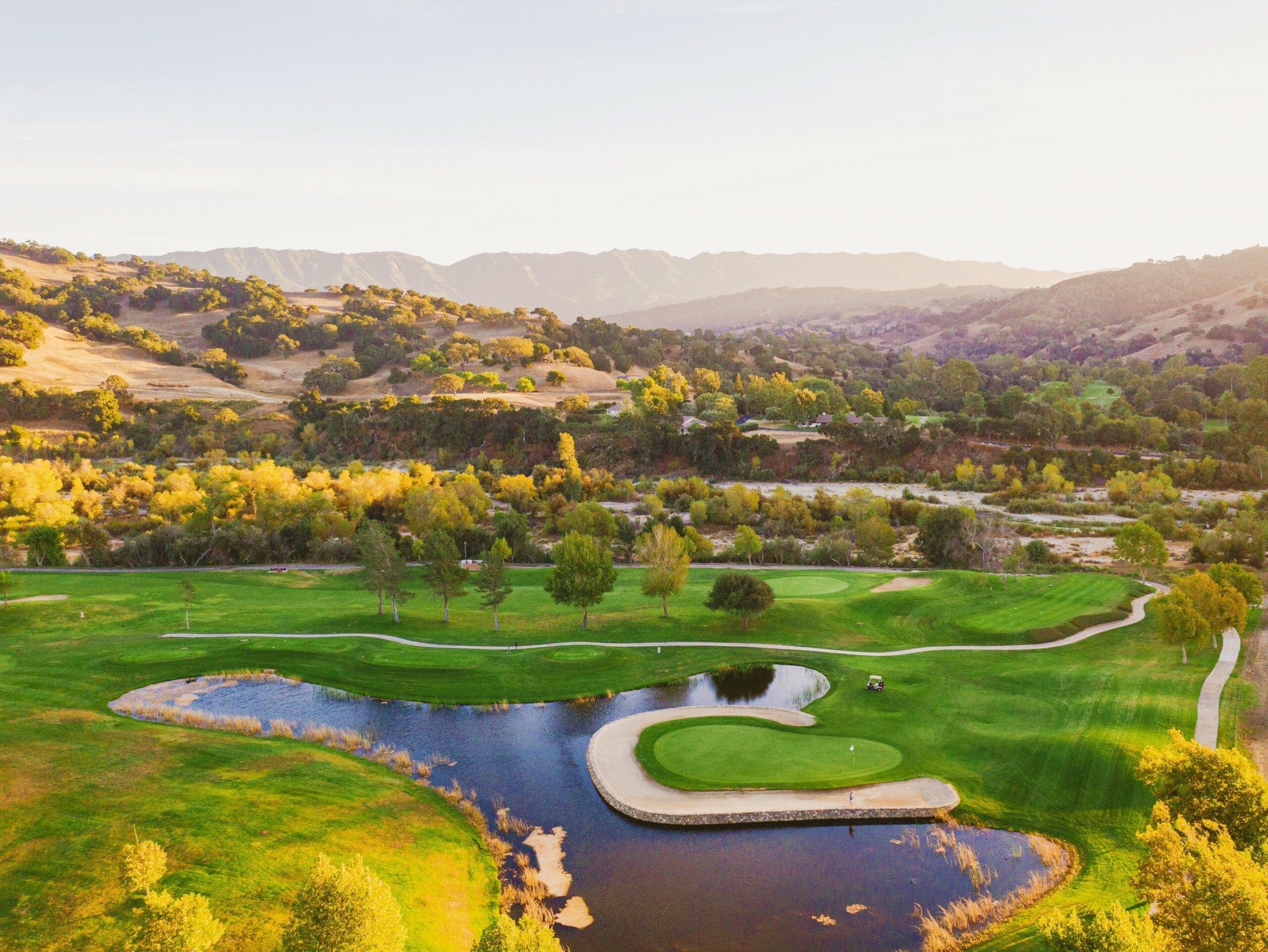 aerial view of Alisal Ranch golf course