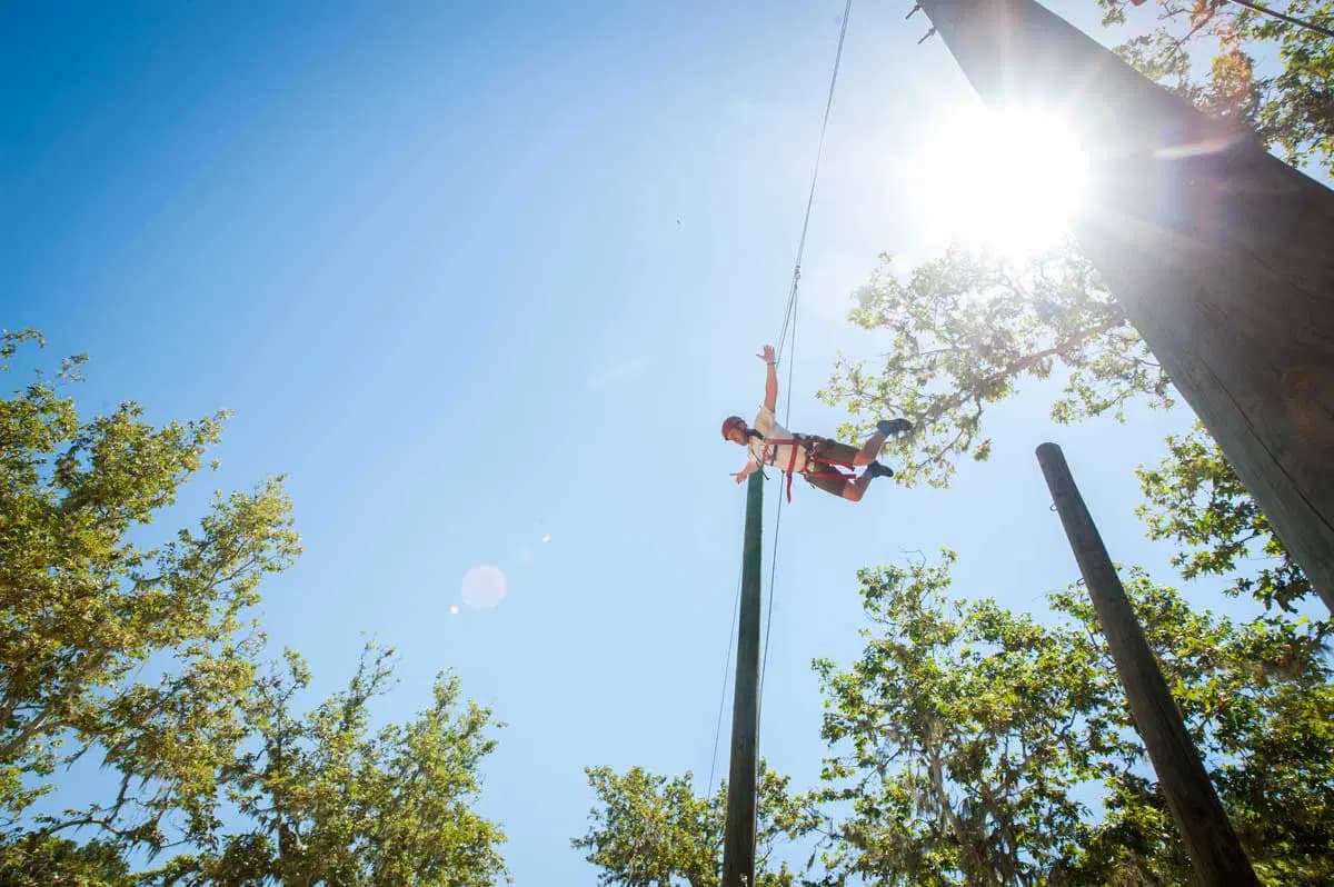Ropes course at Alisal Ranch