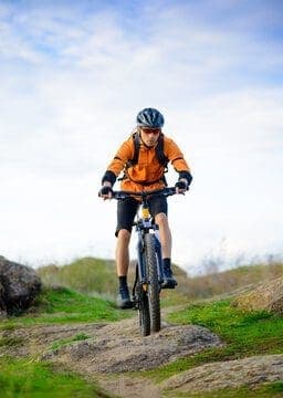 person riding a bicycle