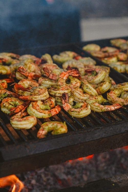 shrimp on a grill