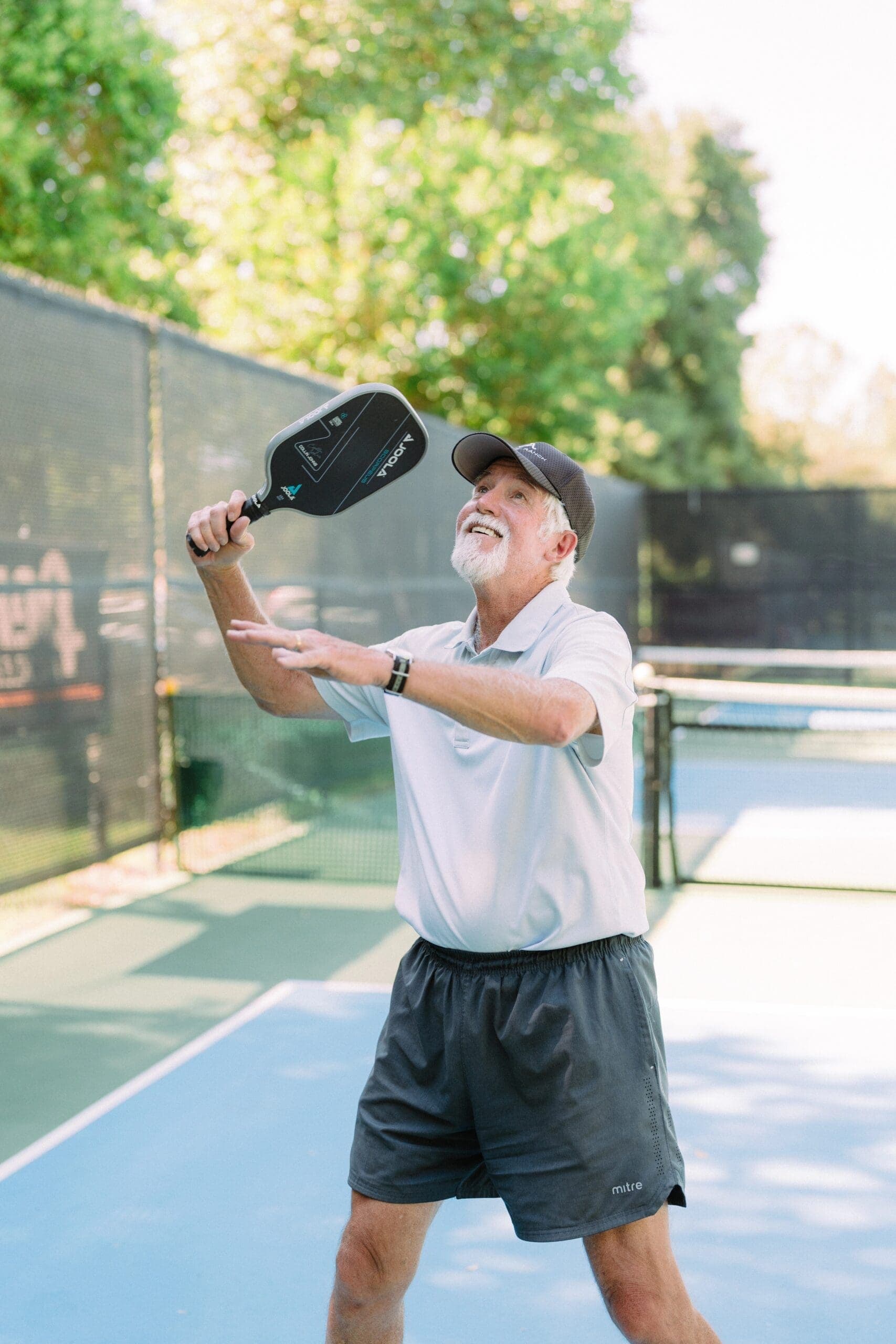 person playing pickleball