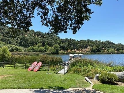 Alisal lake in the afternoon