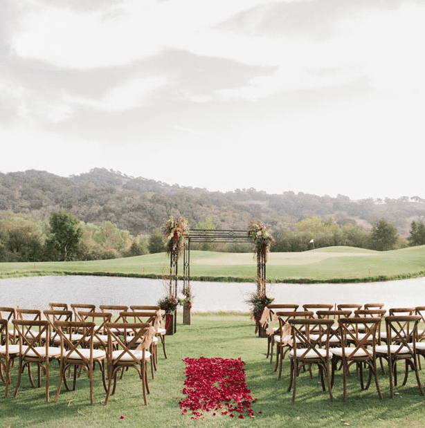 Alisal ranch river course ceremony