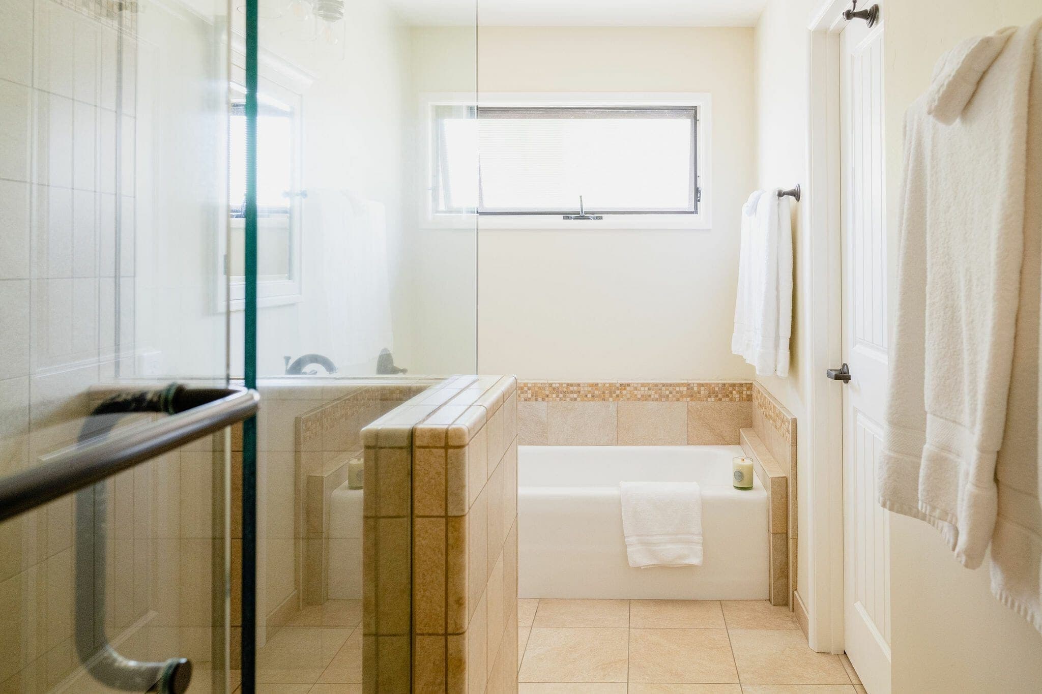 interior of washroom in superior cottage