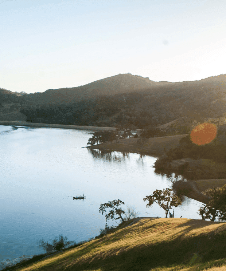 hill view of Alisal lake
