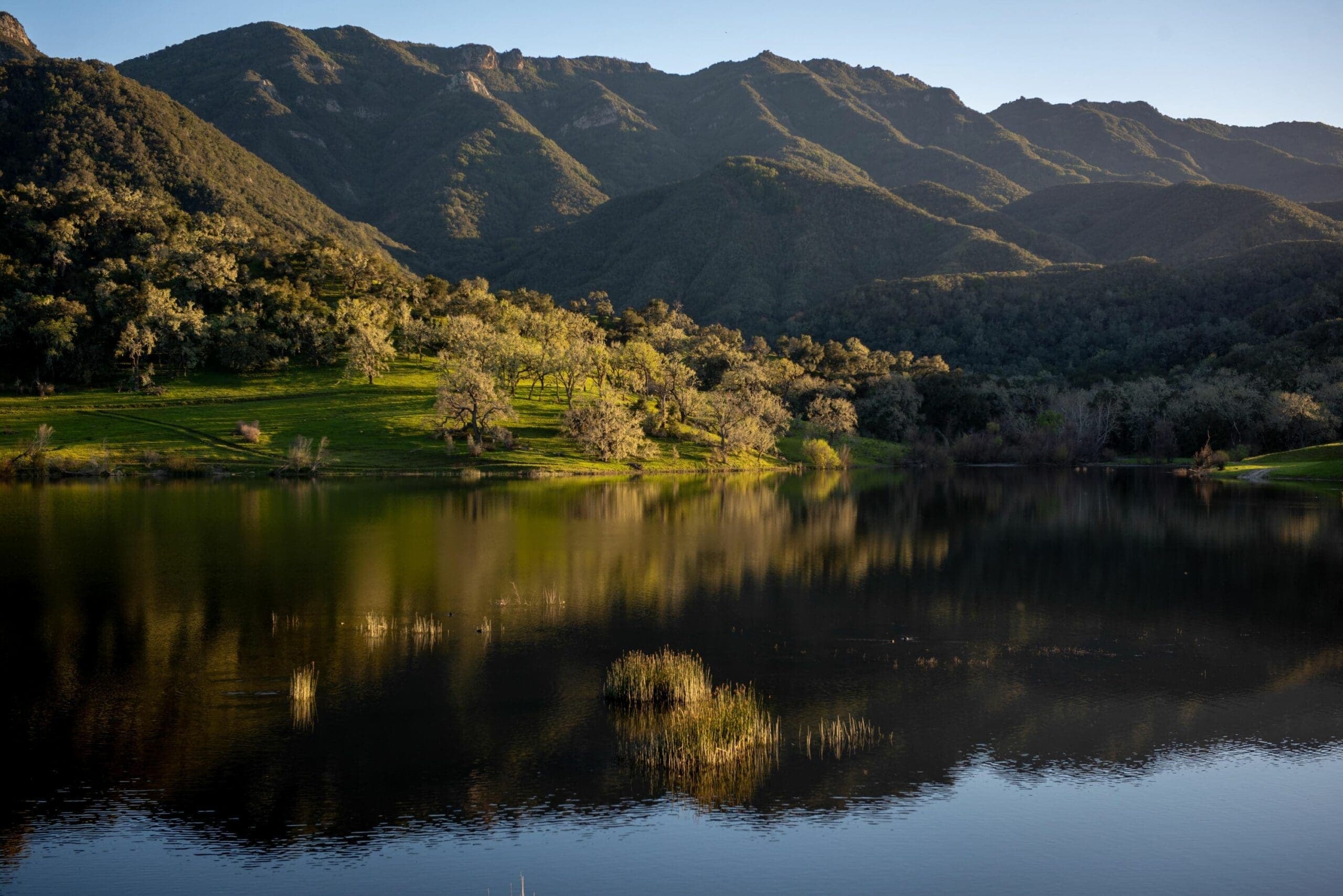 view of Alisal Lake and the hills