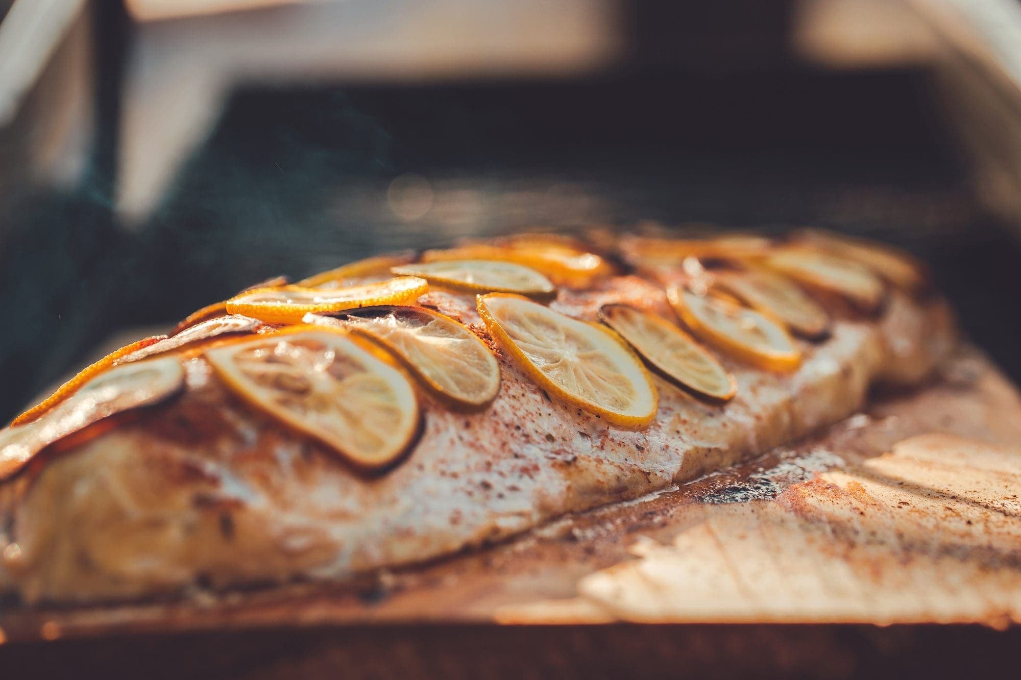 grilled salmon fillet