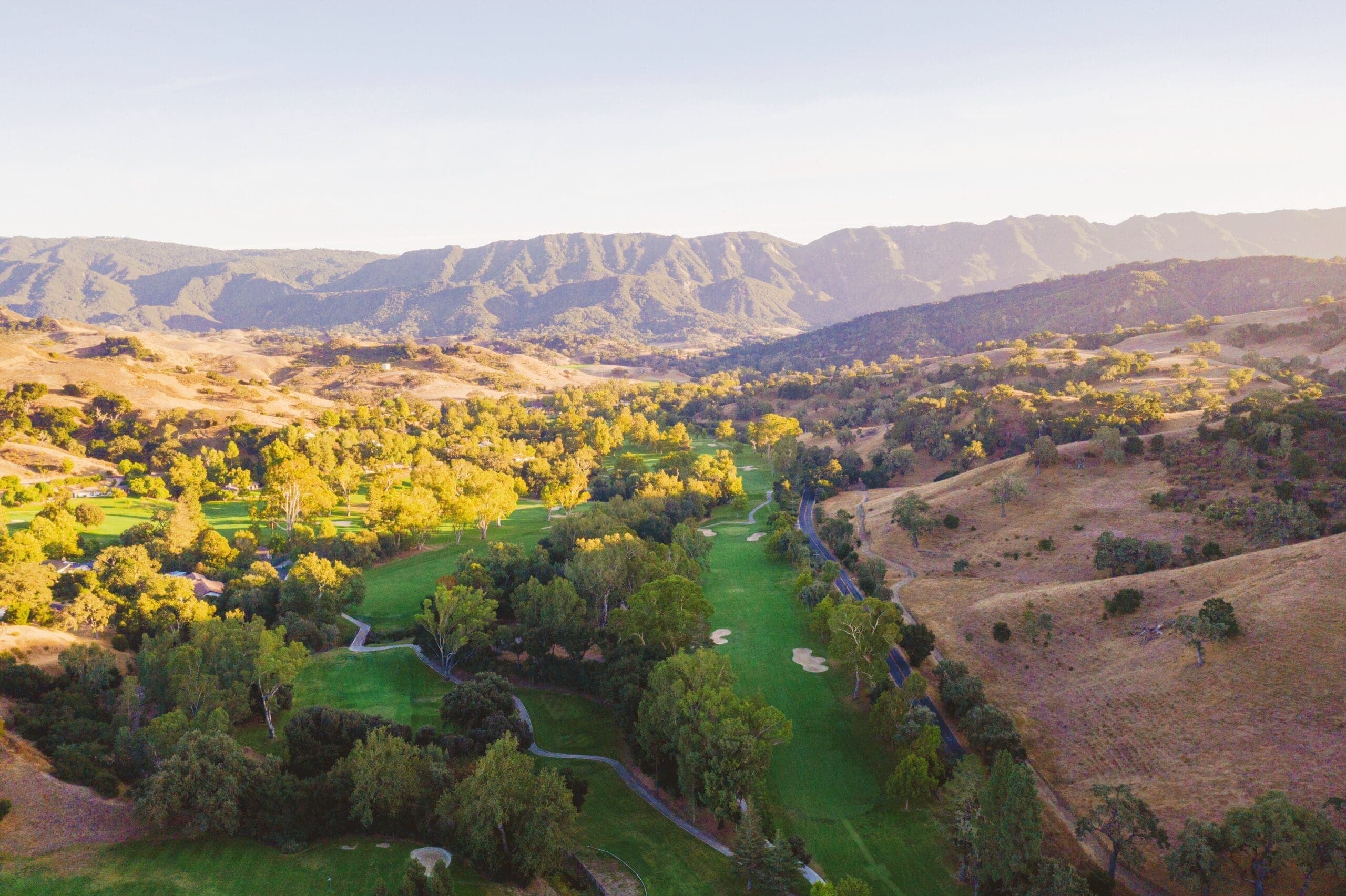 aerial view of alisal ranch golf course