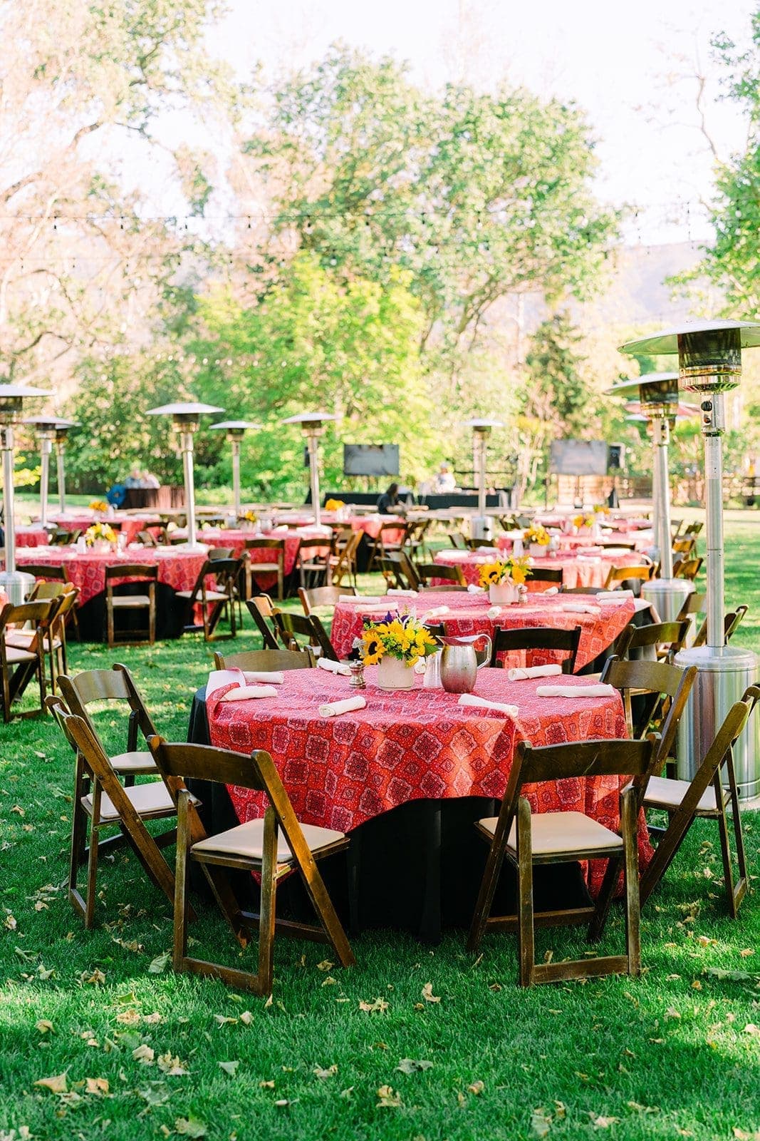 outdoor dining setup