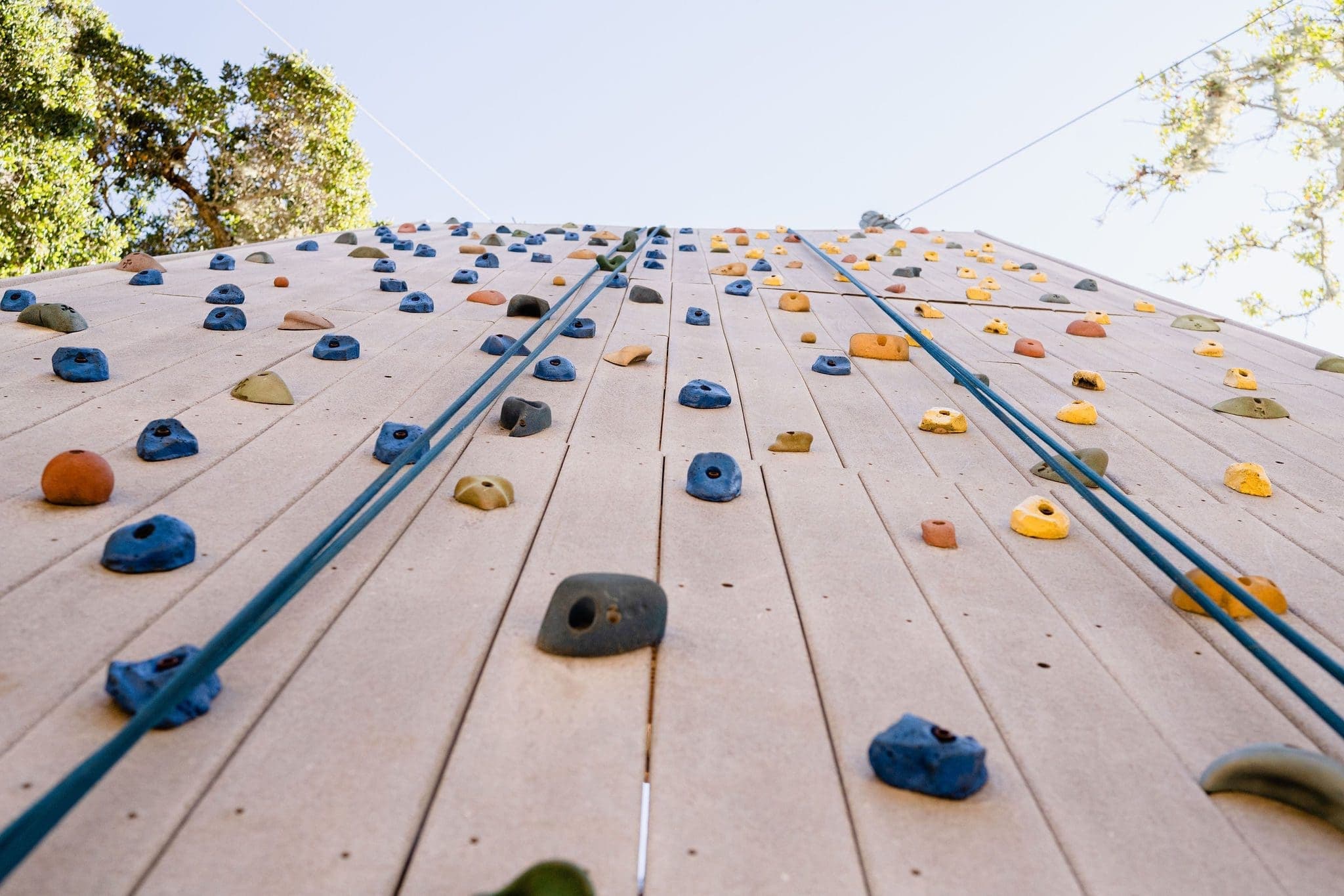 rock climbing wall